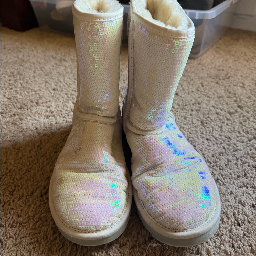 UGG Iridescent Sequin Boots